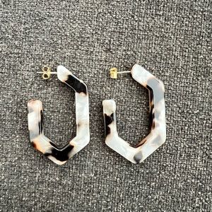 Madewell animal print earrings